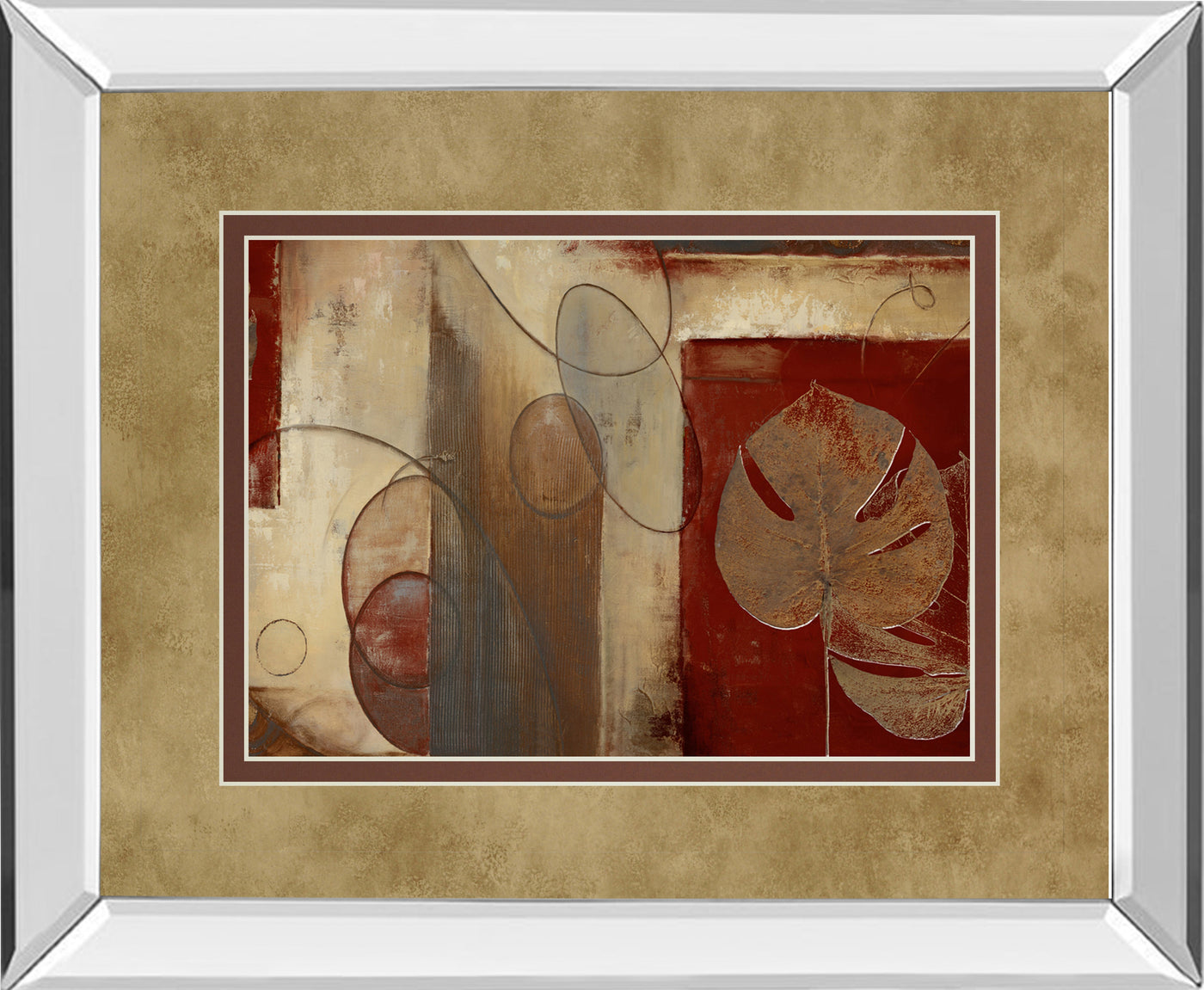 Mirrored Frame Inspiration In Crimson By Patricia Pinto