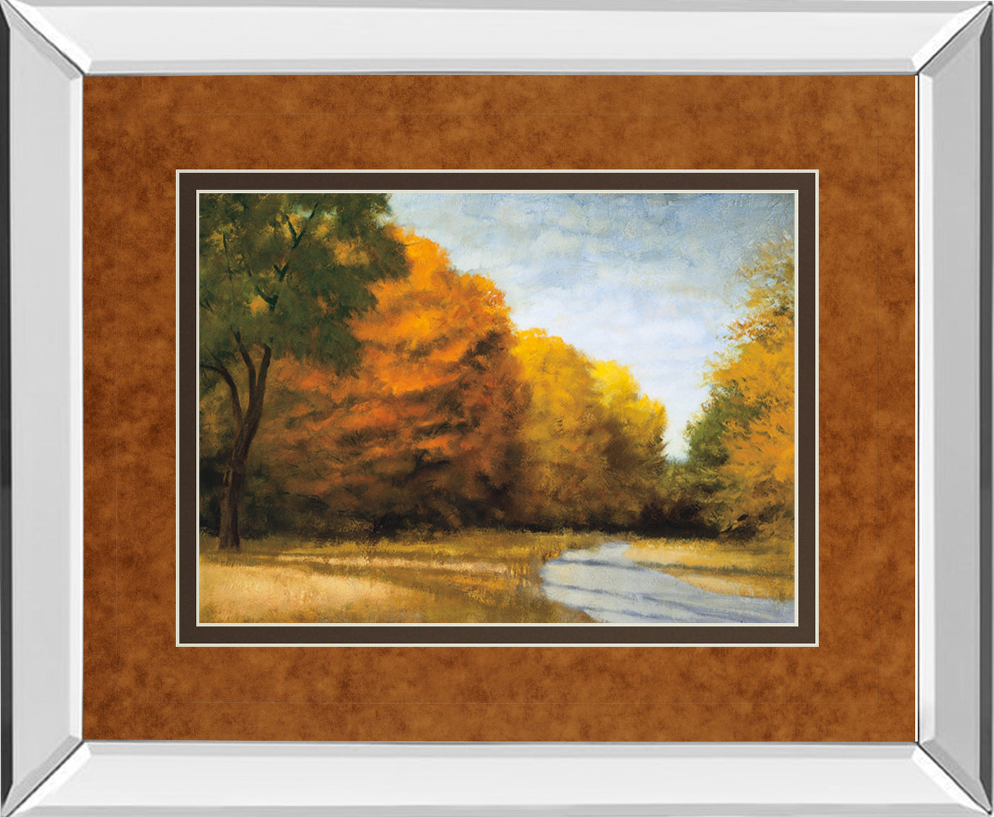 Mirrored Frame Evening Walk By Robert Striffolino