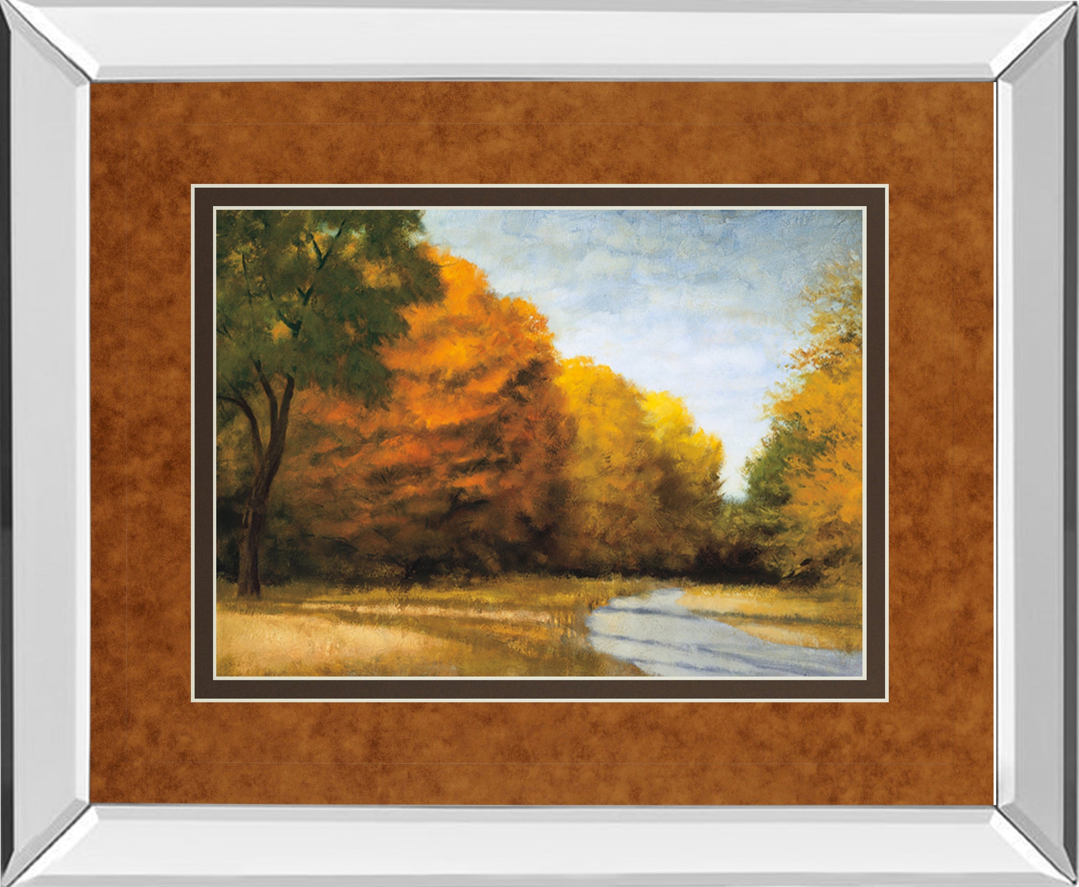 Mirrored Frame Evening Walk By Robert Striffolino