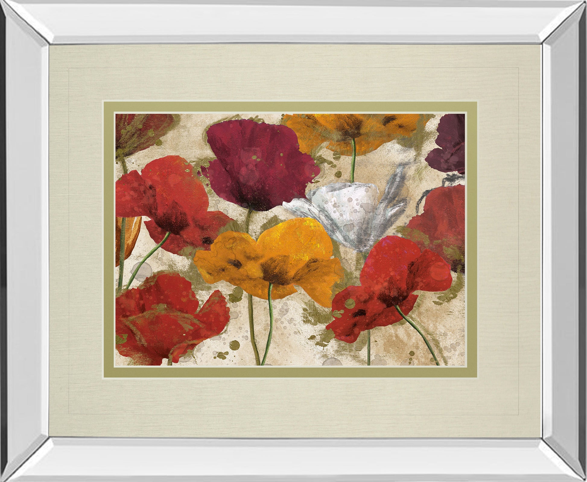 Mirrored Frame Happy Flowers By Katrina Craven