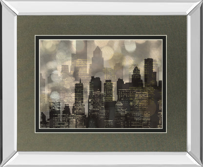 Mirrored Frame City Lights By Katrina Craven