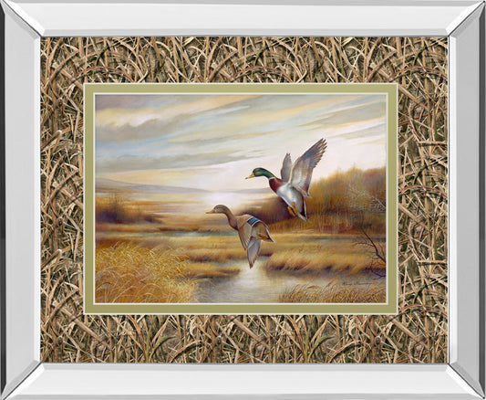Mirrored Frame Mallards By Ruanne Manning ***Monl***