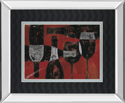 Mirrored Frame Wine Selection III By Daphane Brissonet