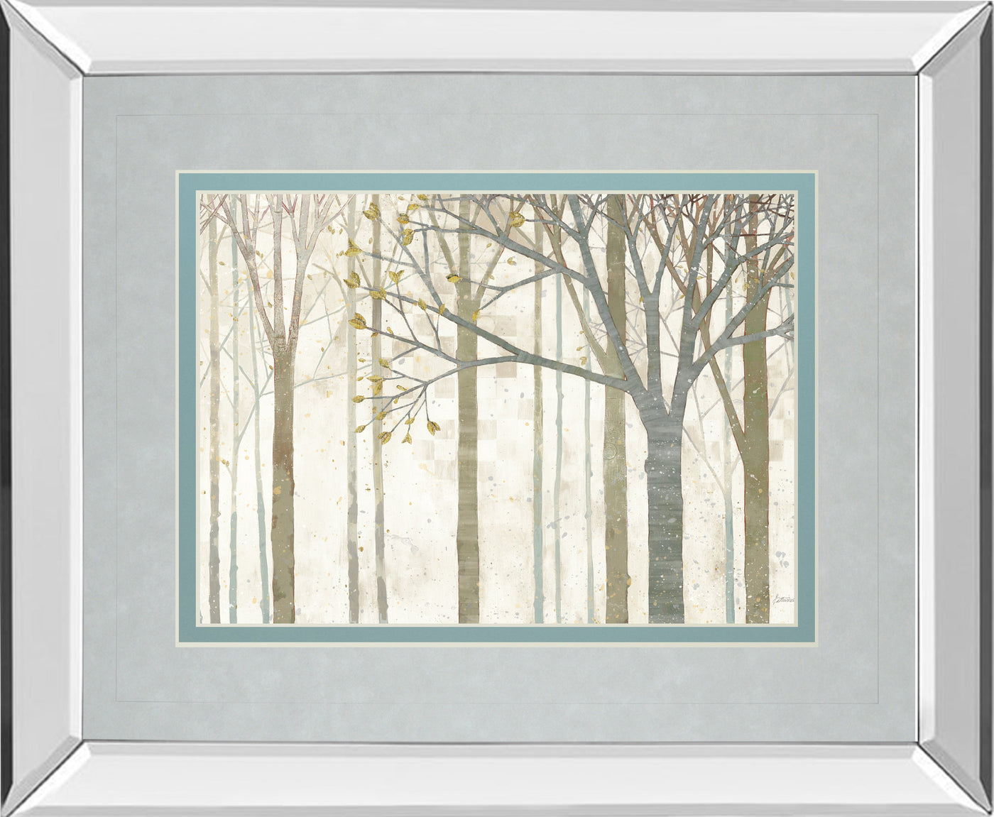 Mirrored Frame In Springtime No Border By Katherine Lowell