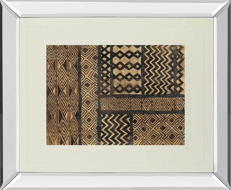 Mirrored Frame Kuba Abstract By Sue Schlabach