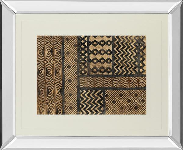 Mirrored Frame Kuba Abstract By Sue Schlabach
