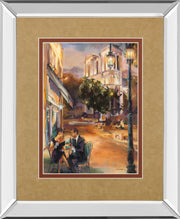Mirrored Frame Twilight Time In Paris By Marilyn Hageman