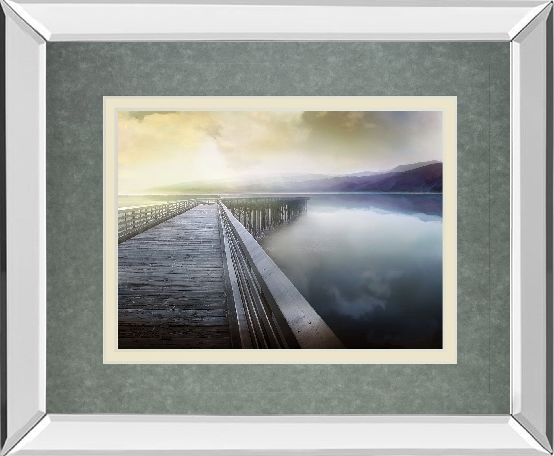 Mirrored Frame Hazy Morning By Michael Calascibetta