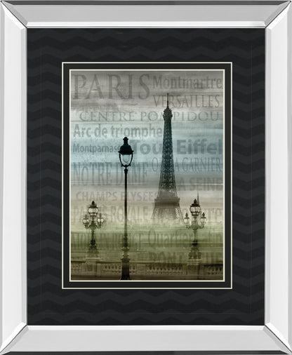 Mirrored Frame Paris 1 By Allen Lanbert