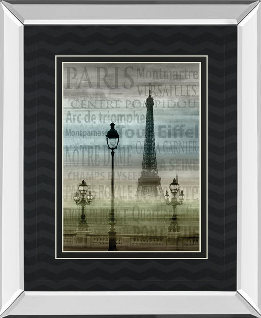 Mirrored Frame Paris 1 By Allen Lanbert