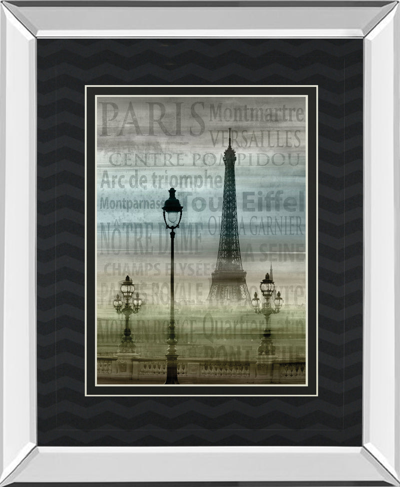 Mirrored Frame Paris 1 By Allen Lanbert