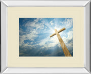Mirrored Frame Cross In The Sky By Viadischern