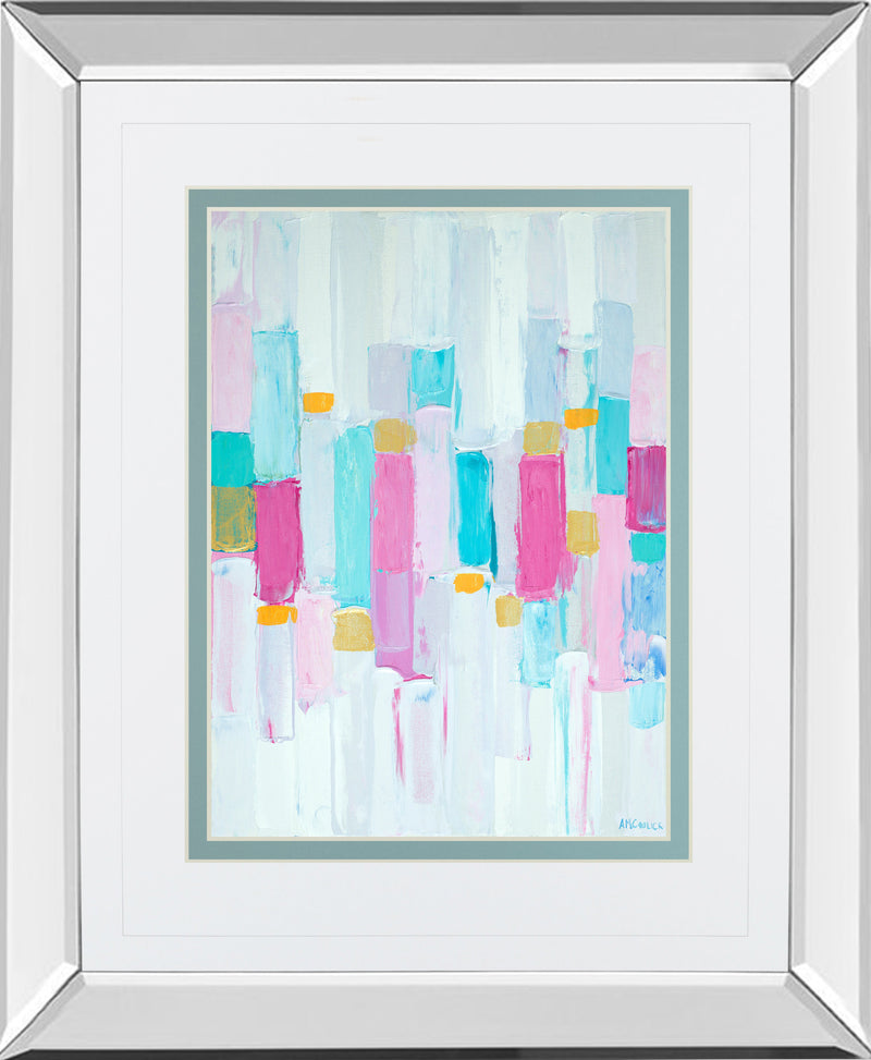 Mirrored Frame Cool Rhizome I By Ann Marie Coolick