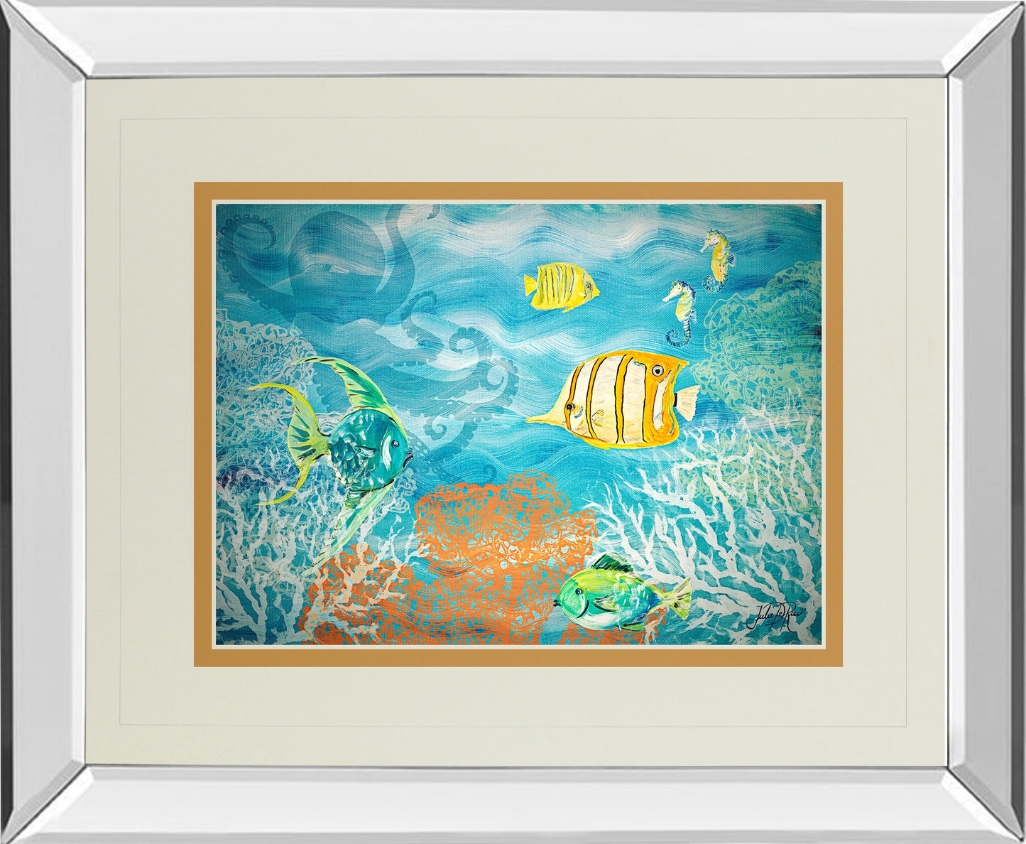 Mirrored Frame Under The Sea By Julie Derice