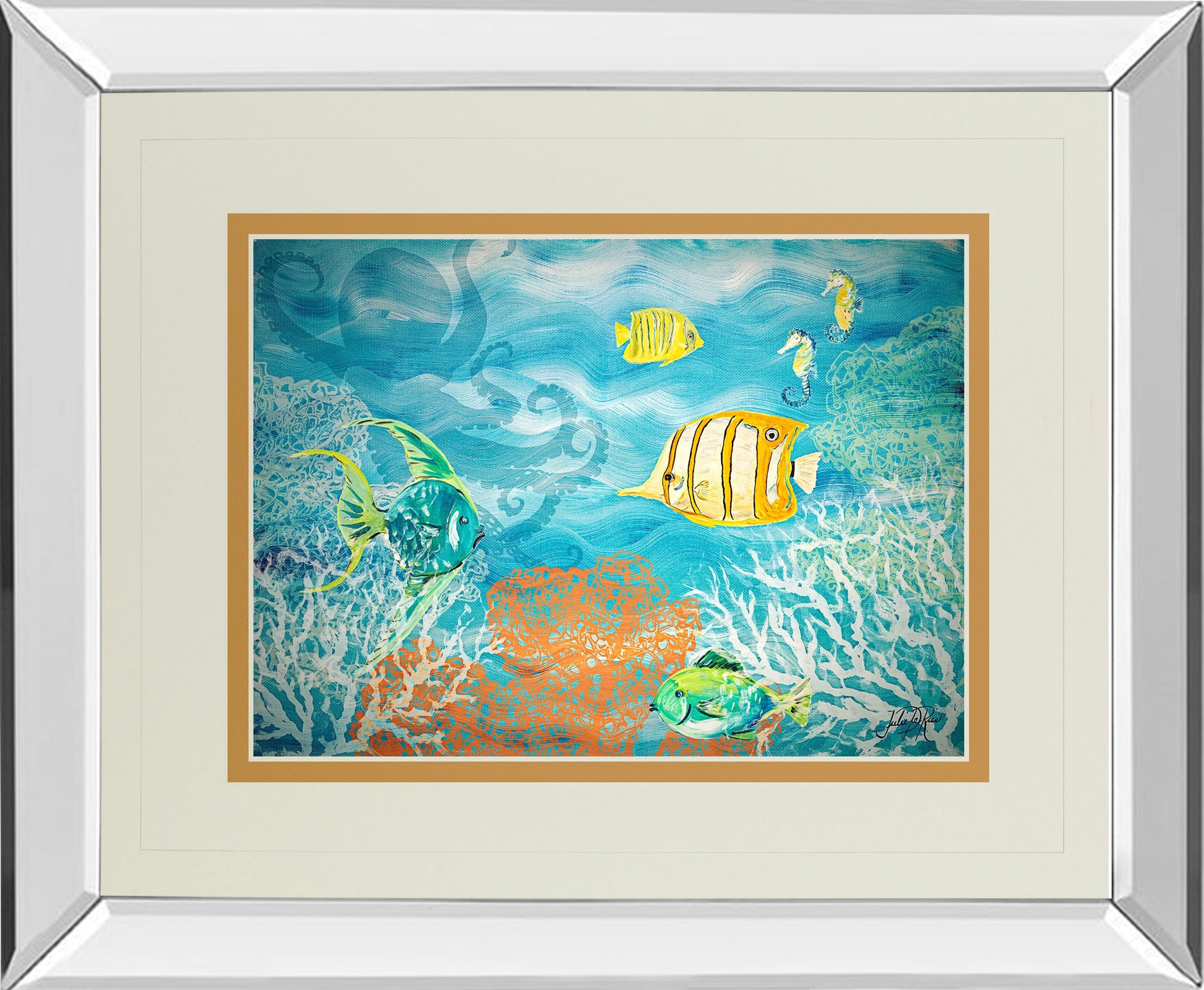 Mirrored Frame Under The Sea By Julie Derice