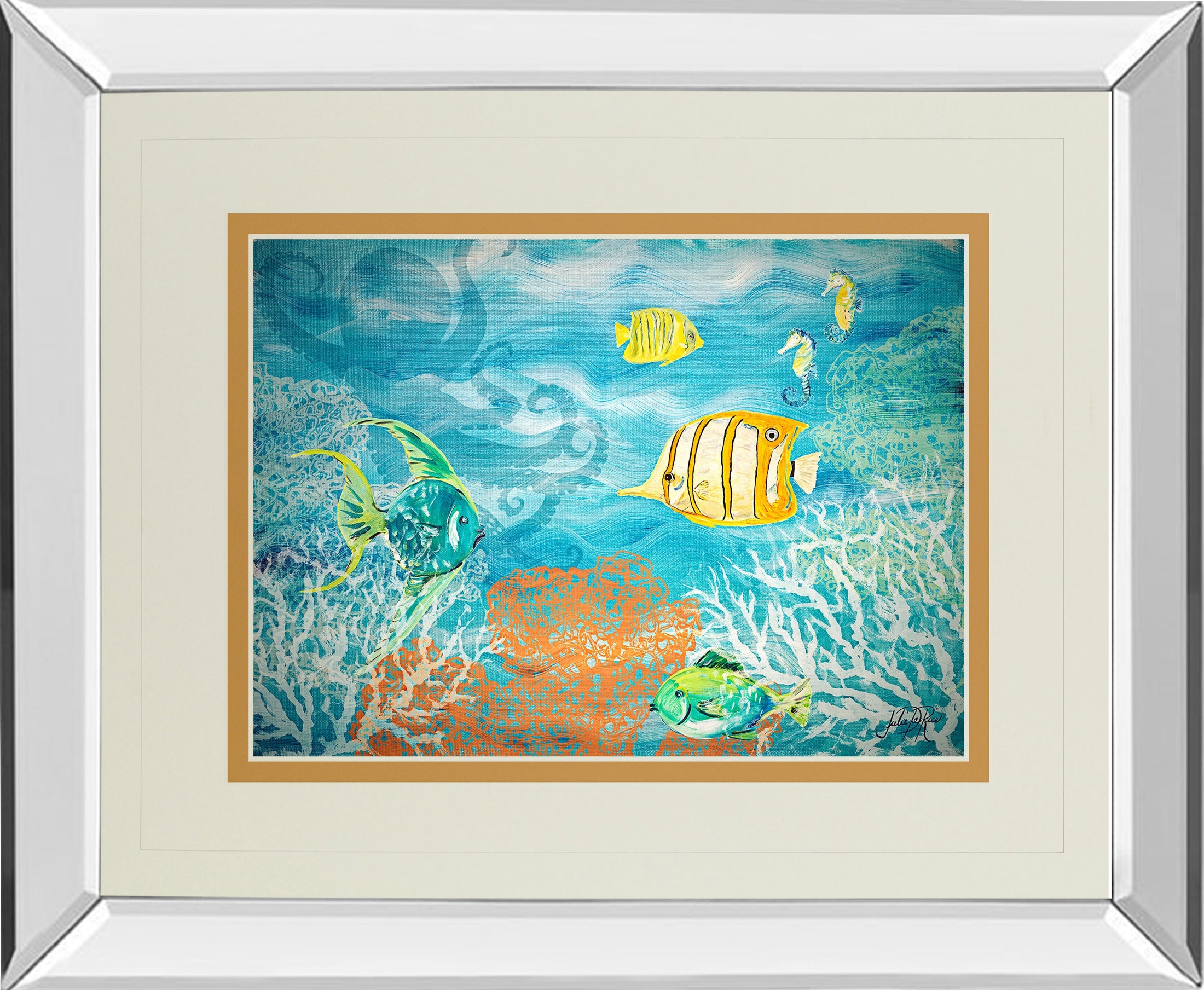 Mirrored Frame Under The Sea By Julie Derice