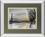 Mirrored Frame River Seine And The Eiffel Tower By Assaf Frank
