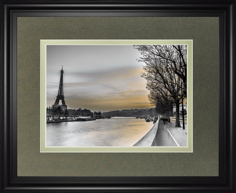 River Seine And The Eiffel Tower By Assaf Frank