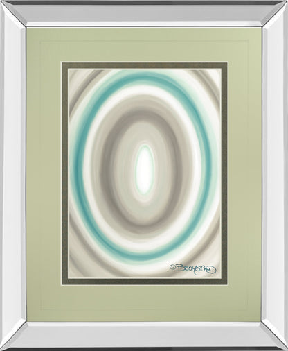 Mirrored Frame Concentric Ovals #1 By David Bromstad