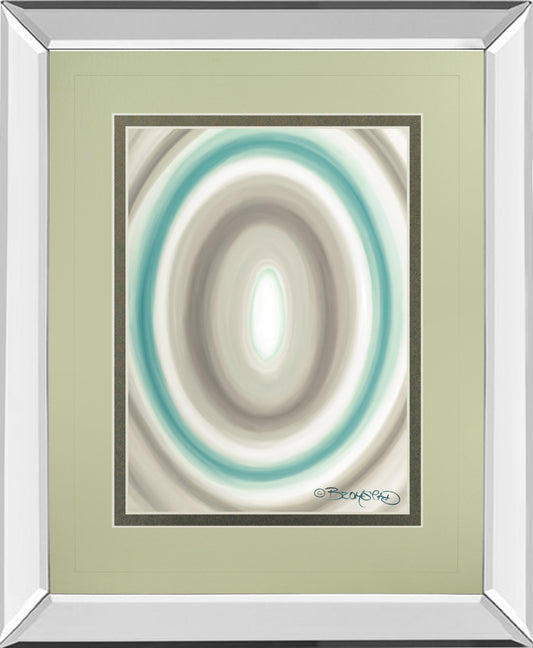 Mirrored Frame Concentric Ovals #1 By David Bromstad
