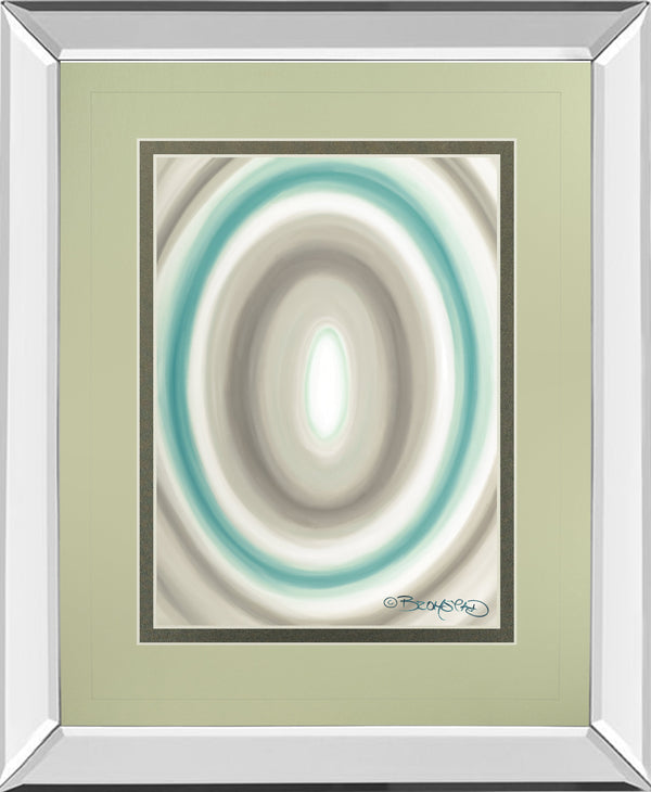 Mirrored Frame Concentric Ovals #1 By David Bromstad