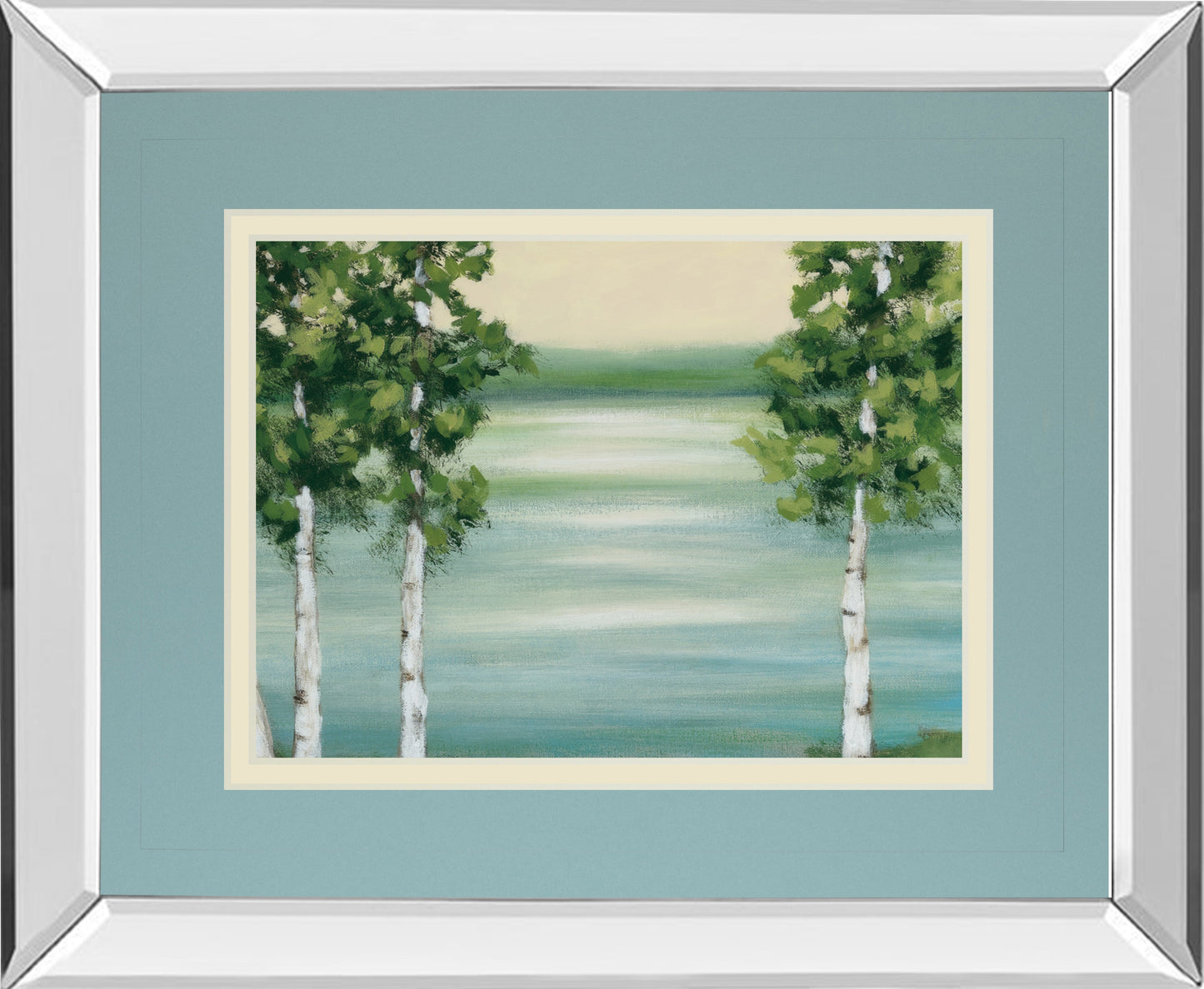 Mirrored Frame Quiet Lake By Rita Vindeszia