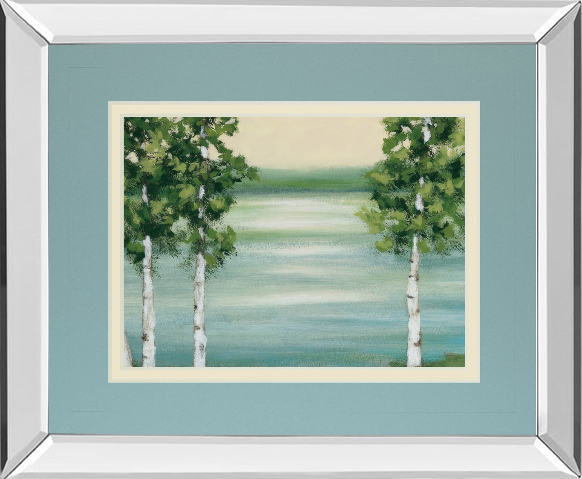 Mirrored Frame Quiet Lake By Rita Vindeszia