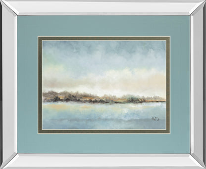 Mirrored Frame Calm Horizon By Tita Quintero