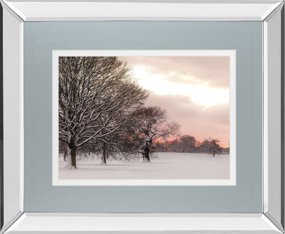Mirrored Frame Rosy Sunset By Frank Assaf