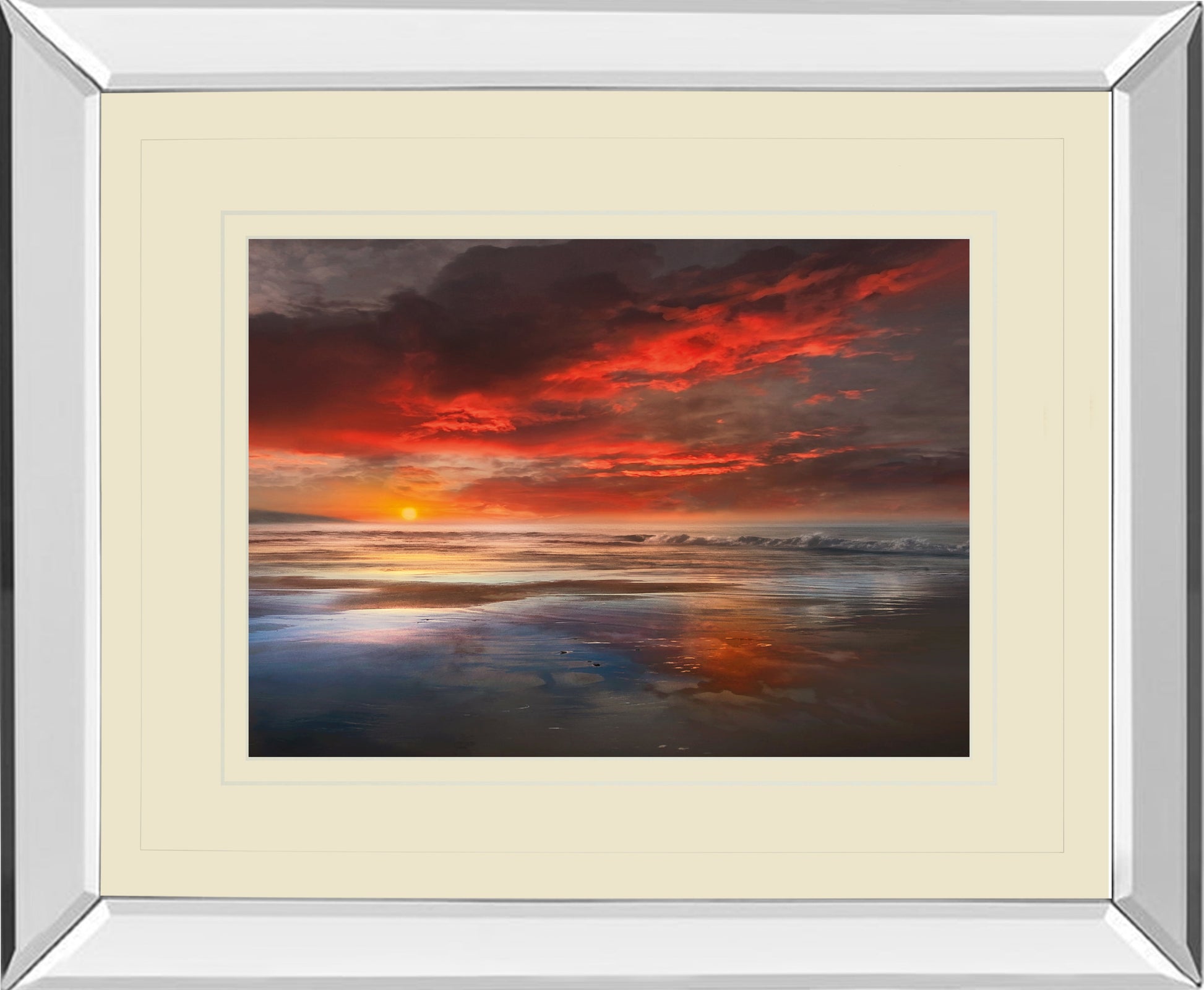 Mirrored Frame Before The Moon By Mike Calascibetta