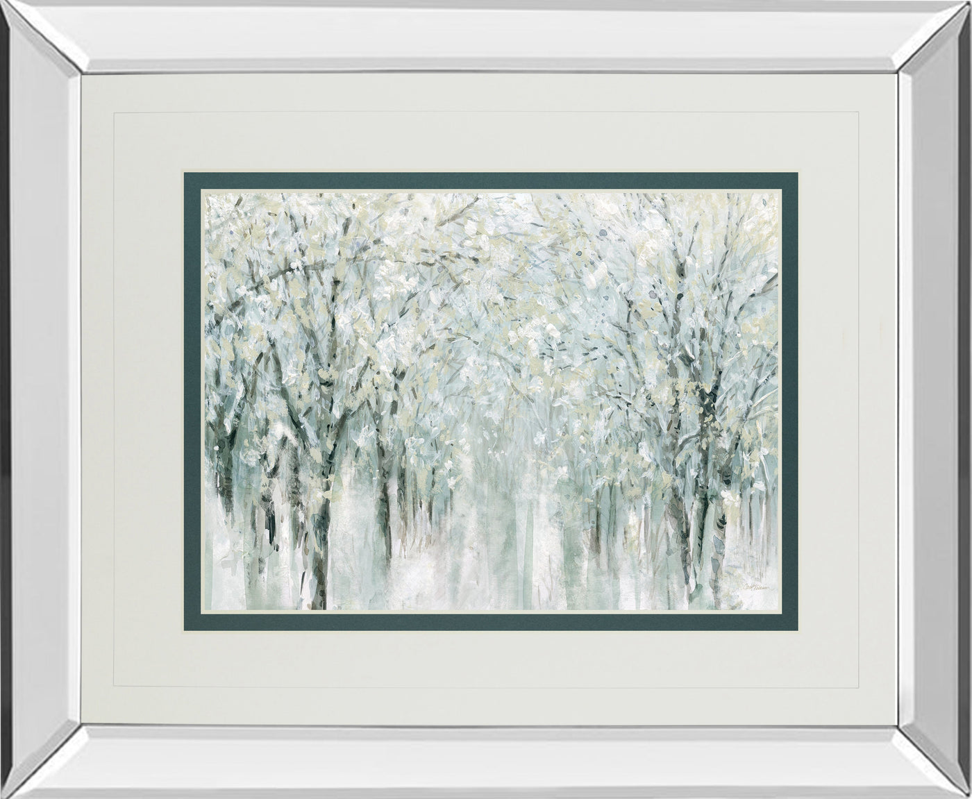 Mirrored Frame Winter Mist By Carol Robinson