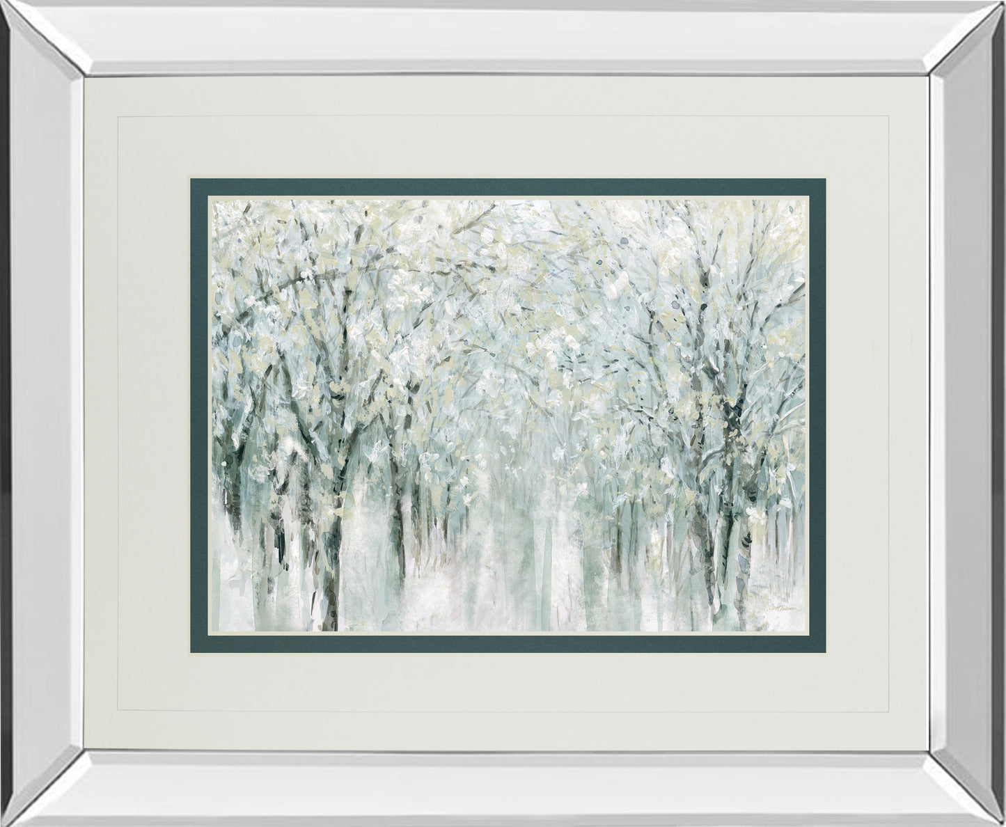 Mirrored Frame Winter Mist By Carol Robinson