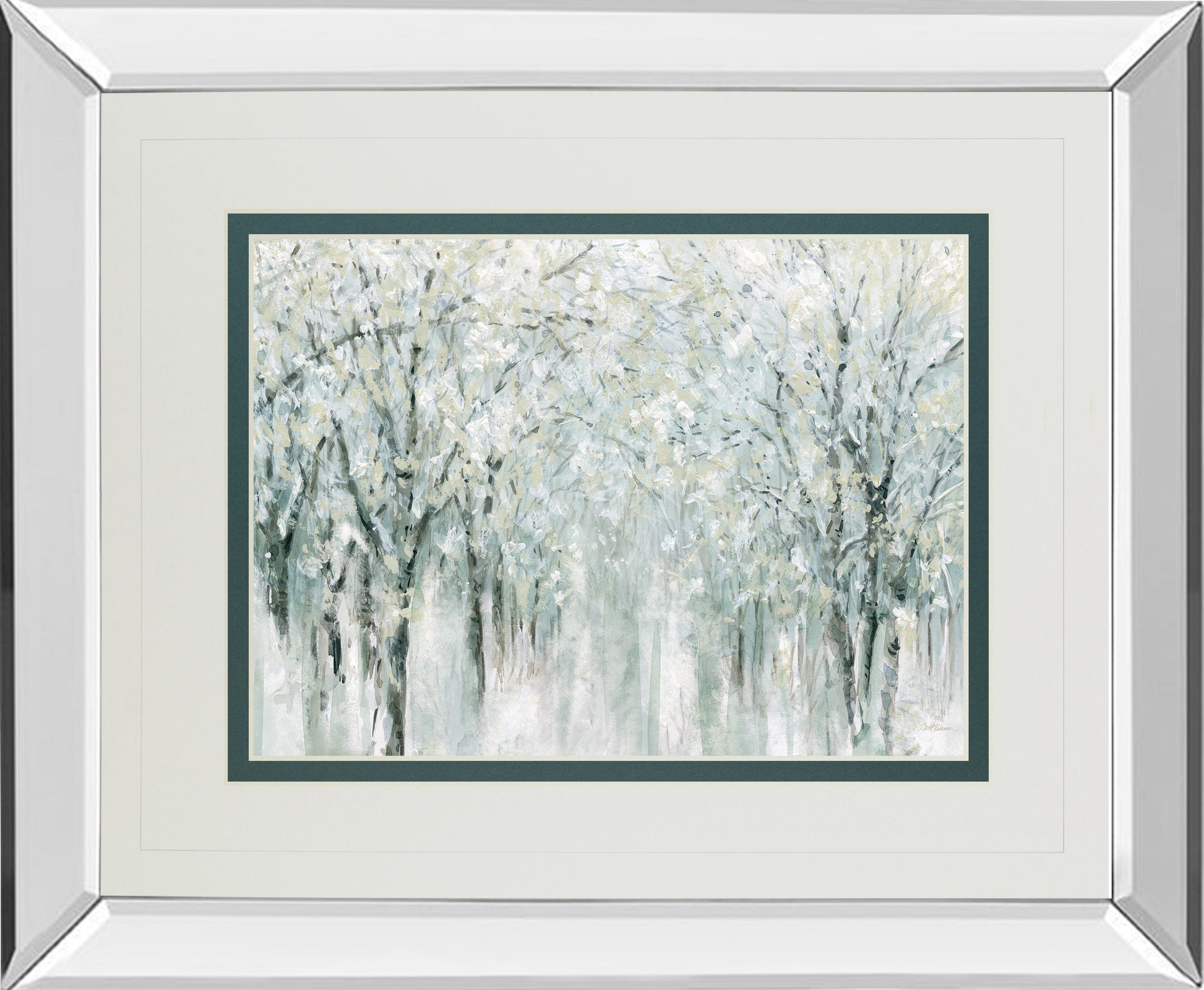Mirrored Frame Winter Mist By Carol Robinson