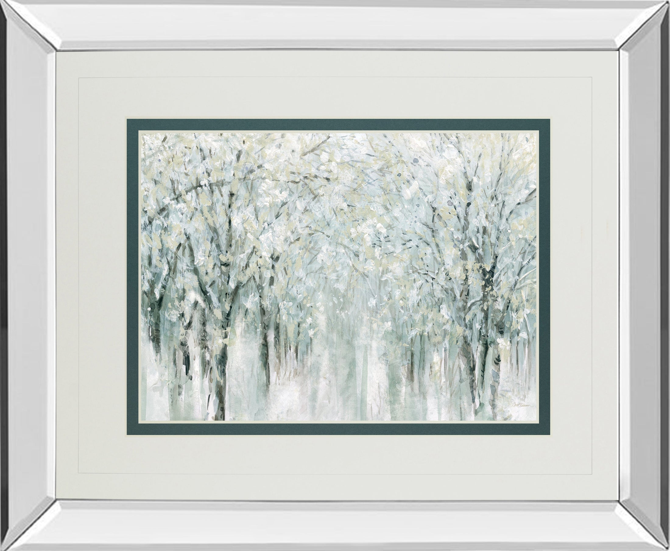 Mirrored Frame Winter Mist By Carol Robinson