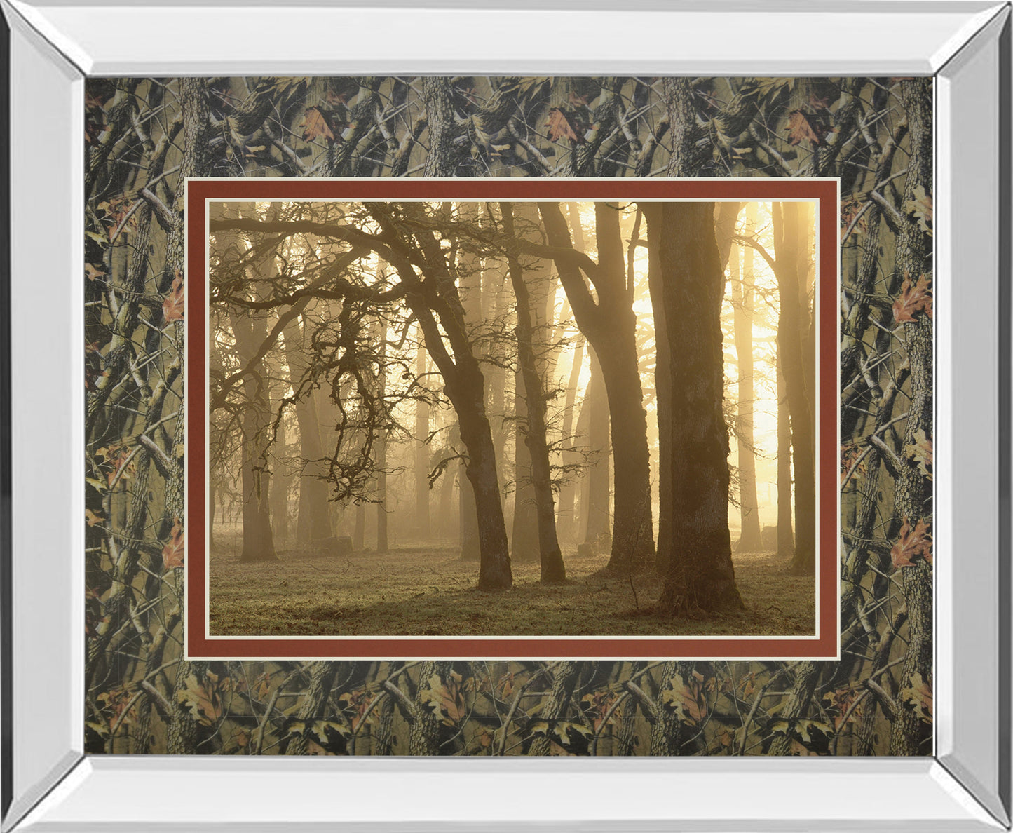 Mirrored Frame Woodland Sweep By Dennis Frate