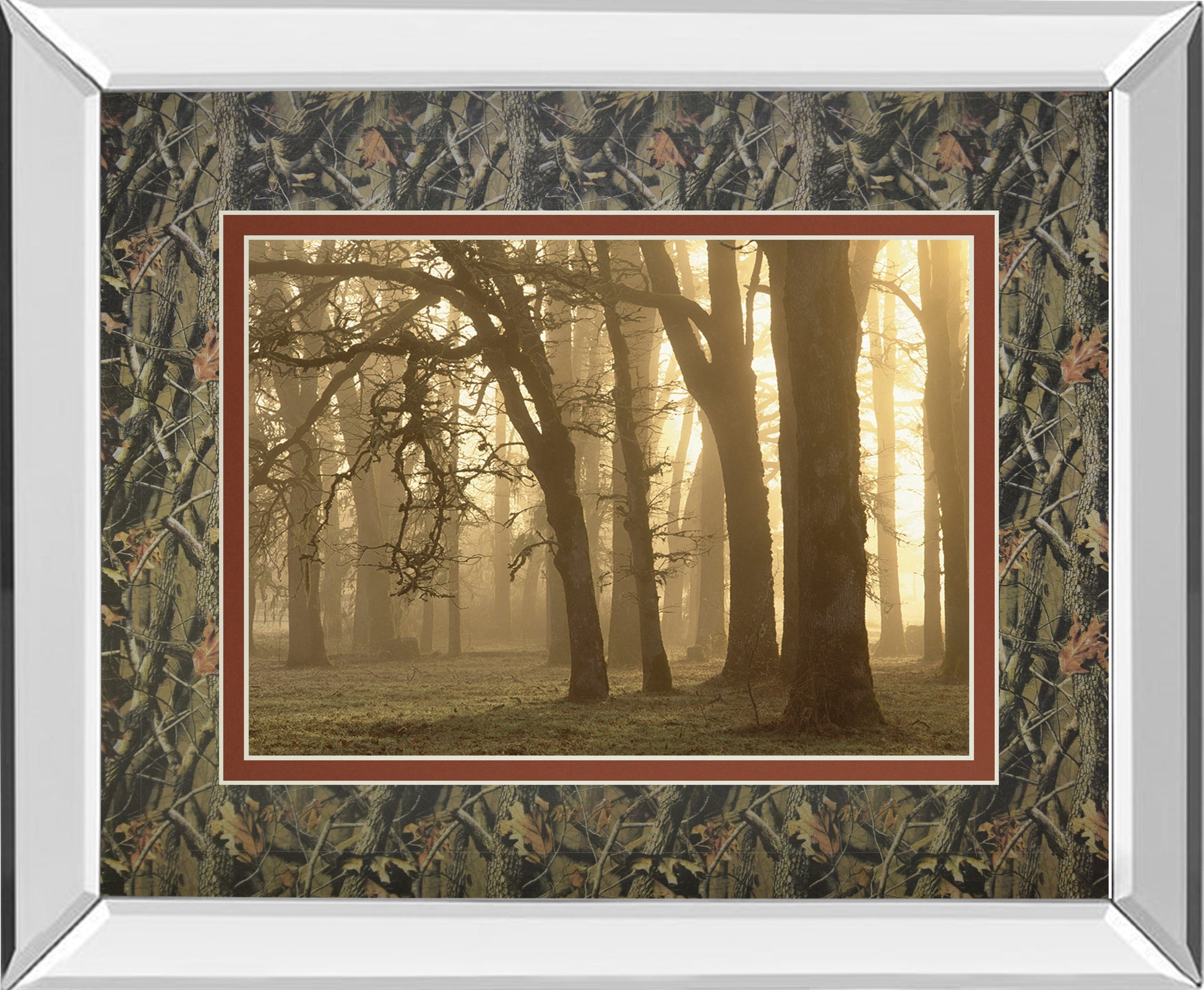 Mirrored Frame Woodland Sweep By Dennis Frate
