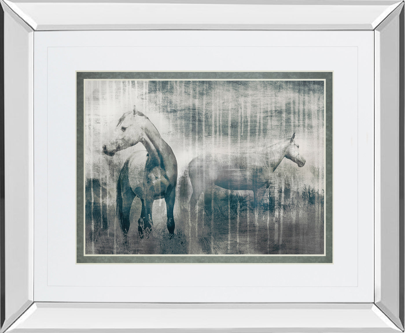Mirrored Frame Grey Serenade By Edward Selkirk