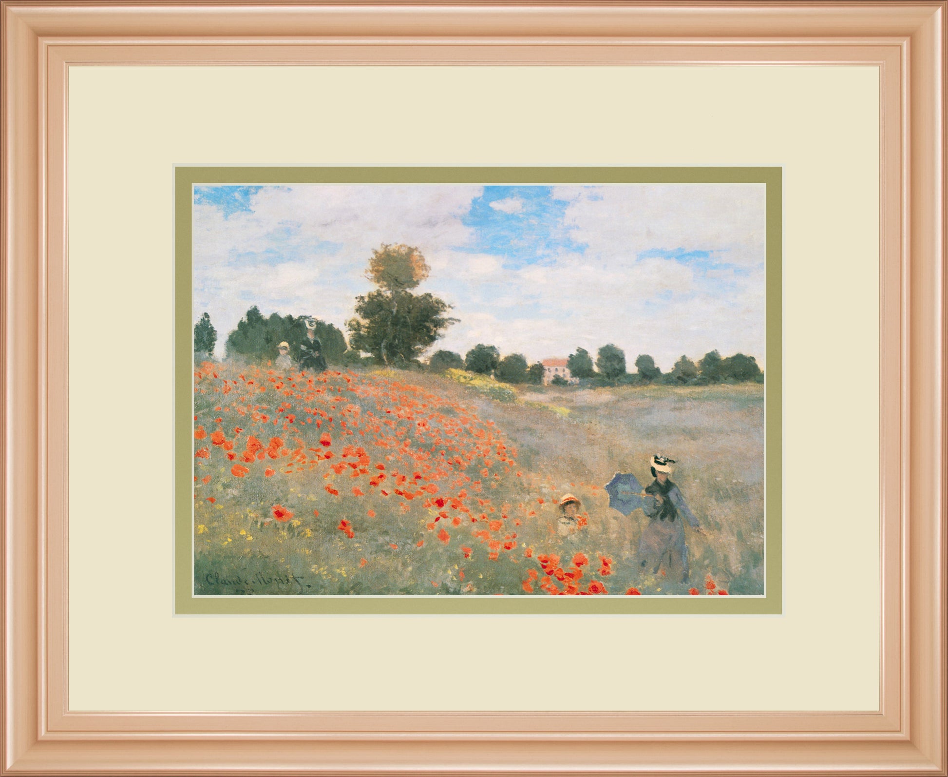 Wild Poppies, Near Argenteuil By Claude Monet