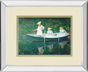 Mirrored Frame The Boat At Giverny By Claude Monet