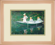 The Boat At Giverny By Claude Monet