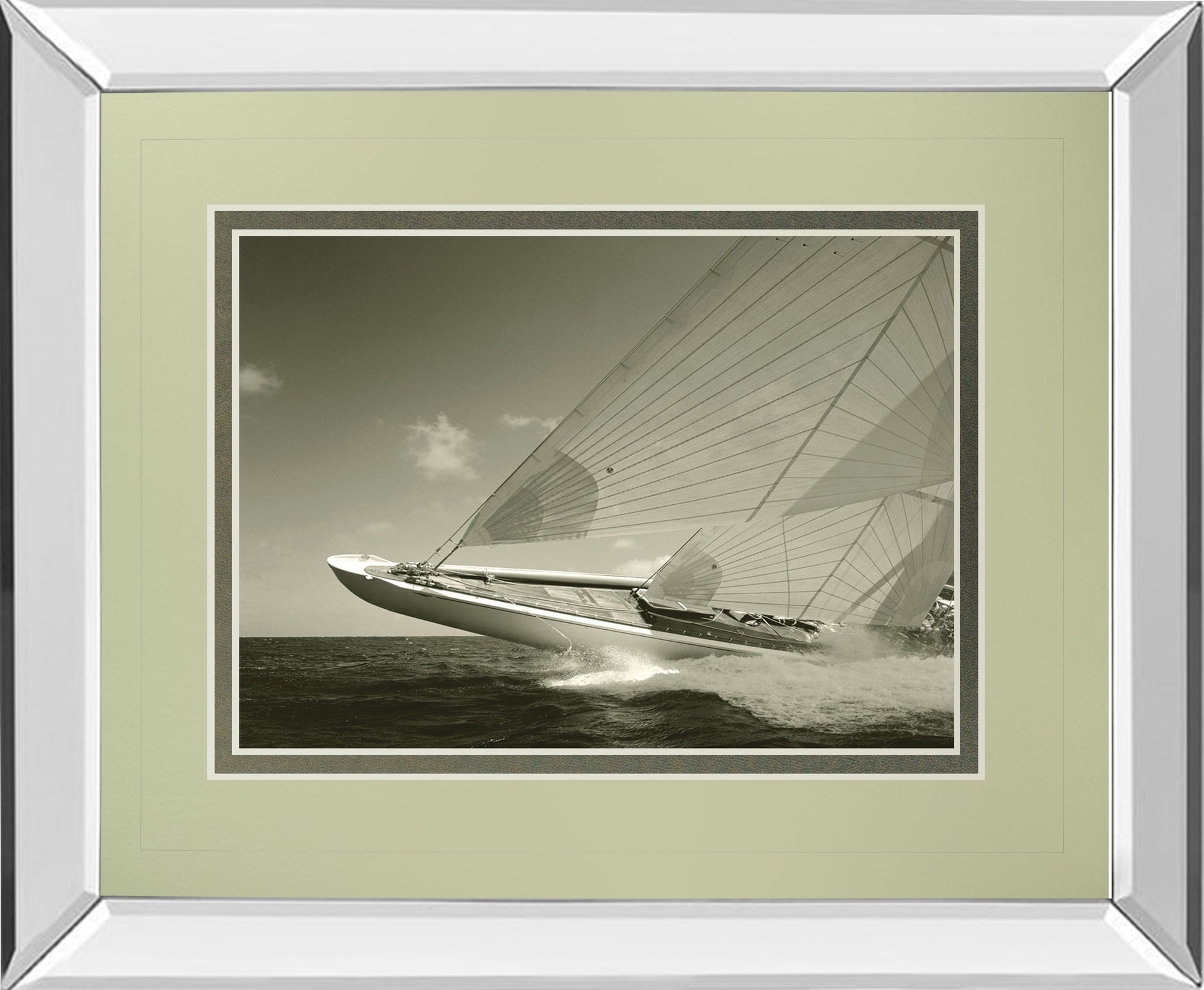 Mirrored Frame Sea Spray II By Michael Kahn