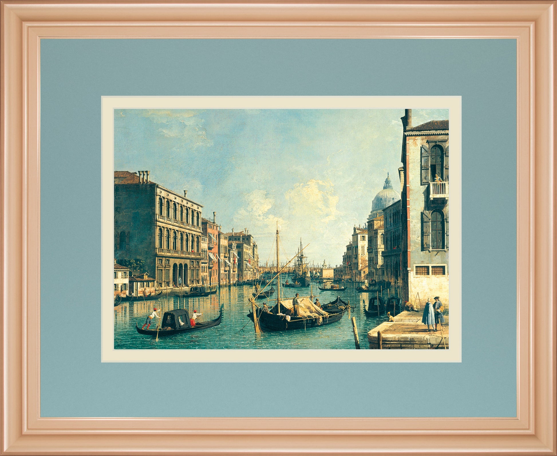The Grand Canal, Venice The Rialto Bridge By Antonia Canaletto