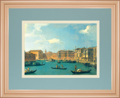 View Of The Canal Of Santa Chiara By Antonia Canaletto