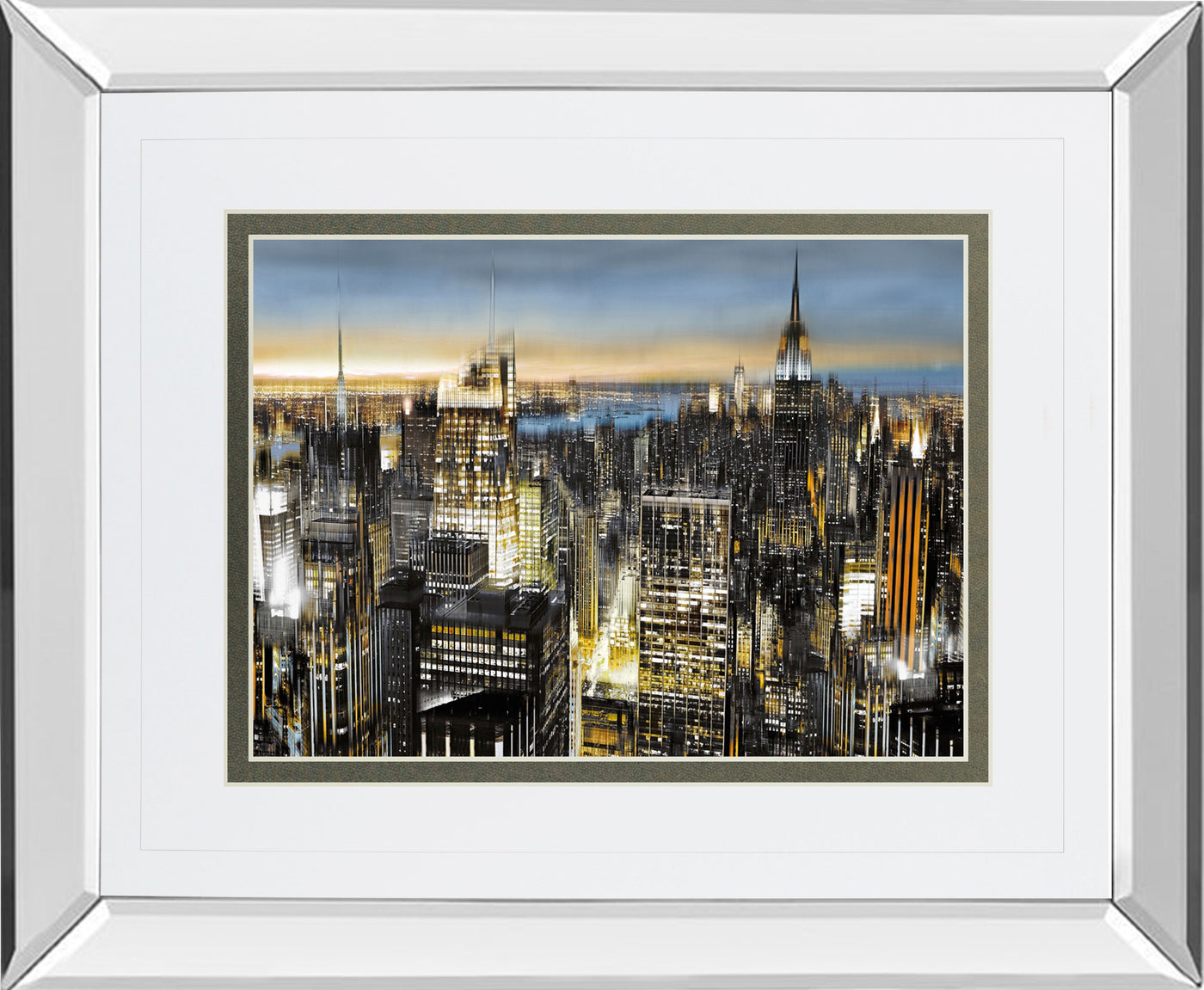 Mirrored Frame Big City By Alan Lambert