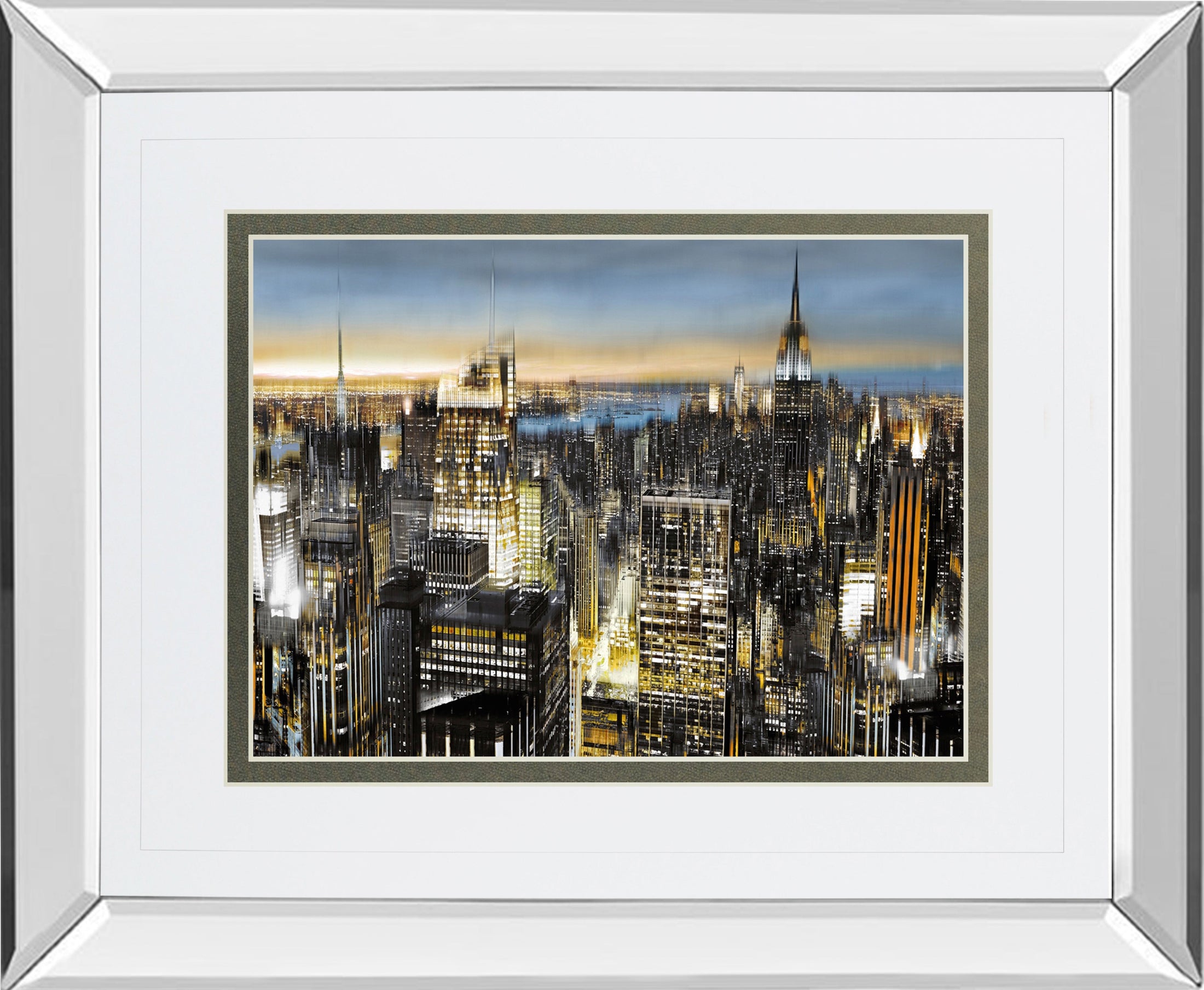 Mirrored Frame Big City By Alan Lambert