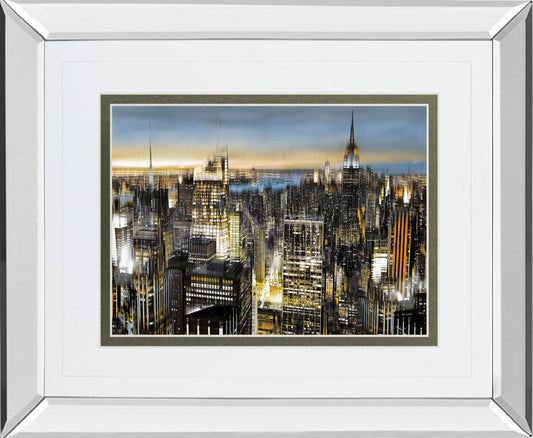 Mirrored Frame Big City By Alan Lambert