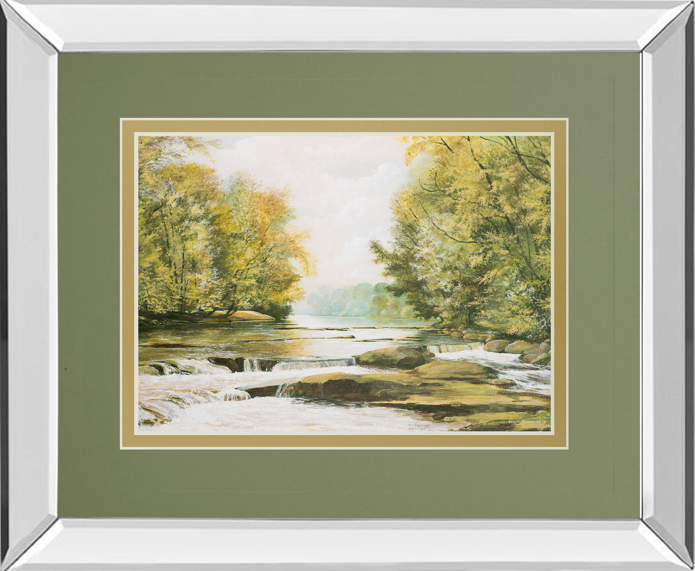 Mirrored Frame Fireman'S Park By Bruce Nawrocke