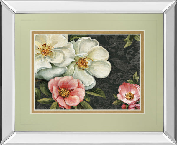 Mirrored Frame Floral Damask I By Lisa Audit