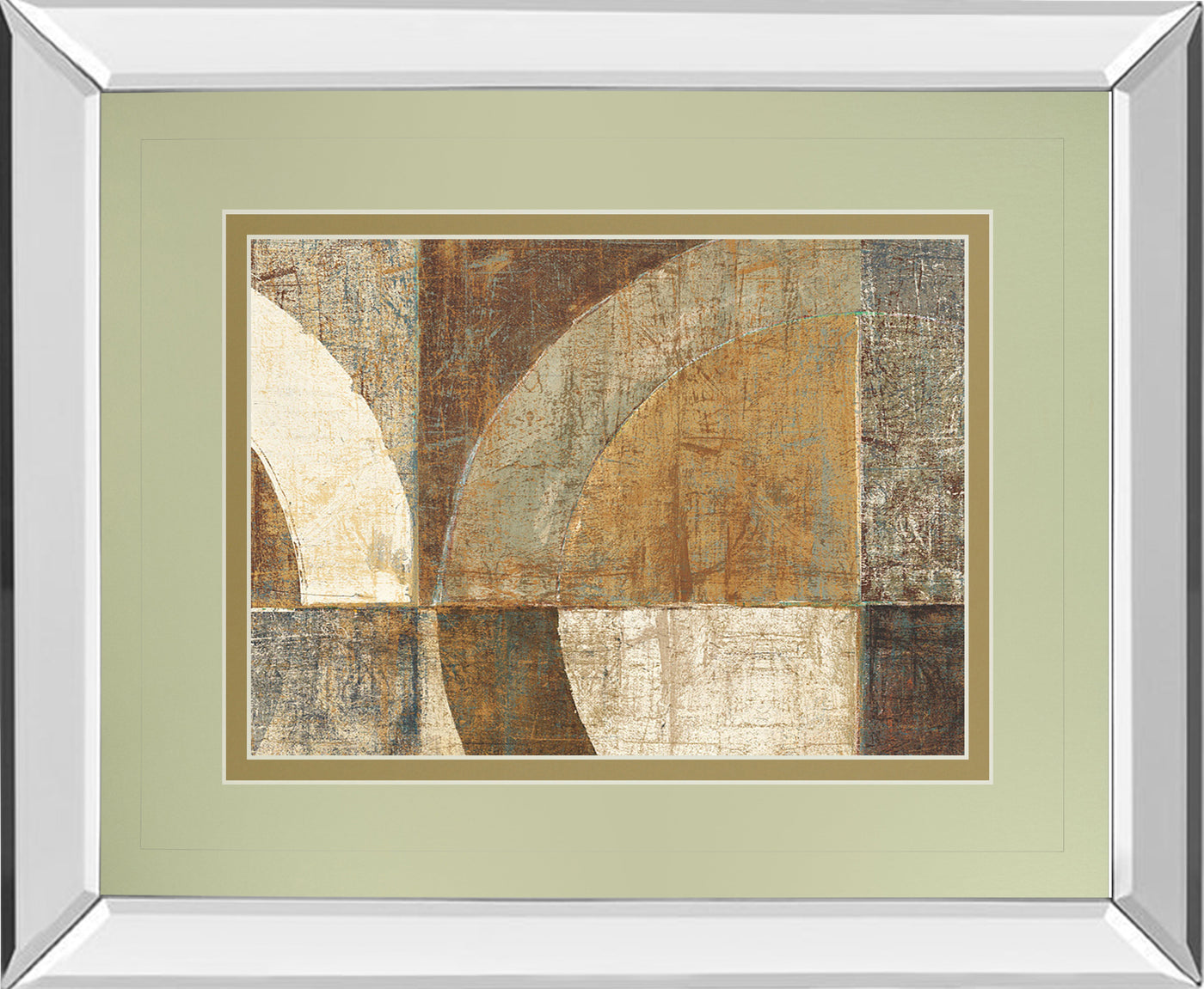 Mirrored Frame Circular Sculpture By Wild Apple Portfolio