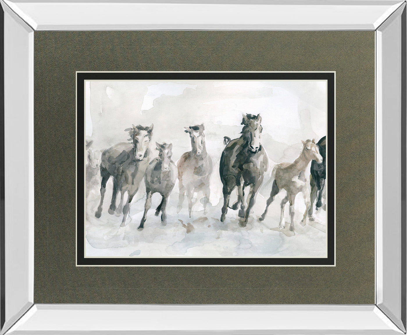 Mirrored Frame Running Wild By Carol Robinson